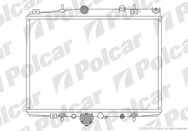 Радіатор охолодження CITROEN C5 (2.0 16V, 2.2 HDi), PEUGEOT 406 (2.2 HDI), 607 (2.0 i,2.2 i,2.0 HDI, 2.2 HDI)